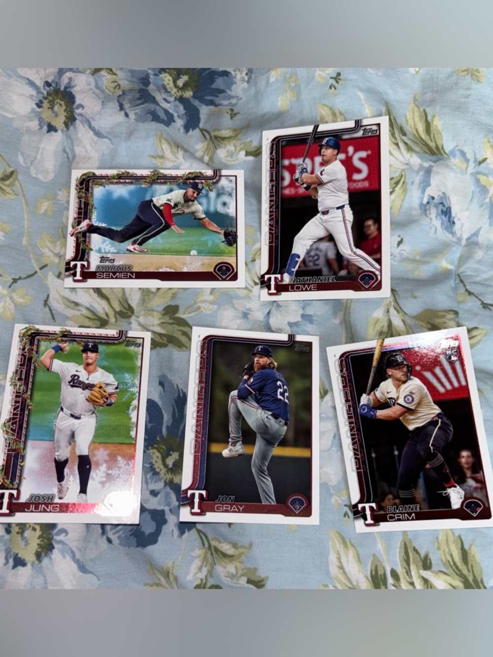 Texas rangers topps baseball cards smoke free